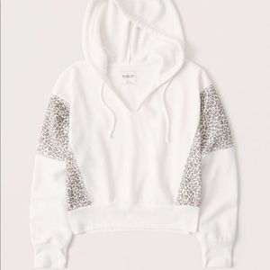 Abercrombie “split neck” cropped hoodie